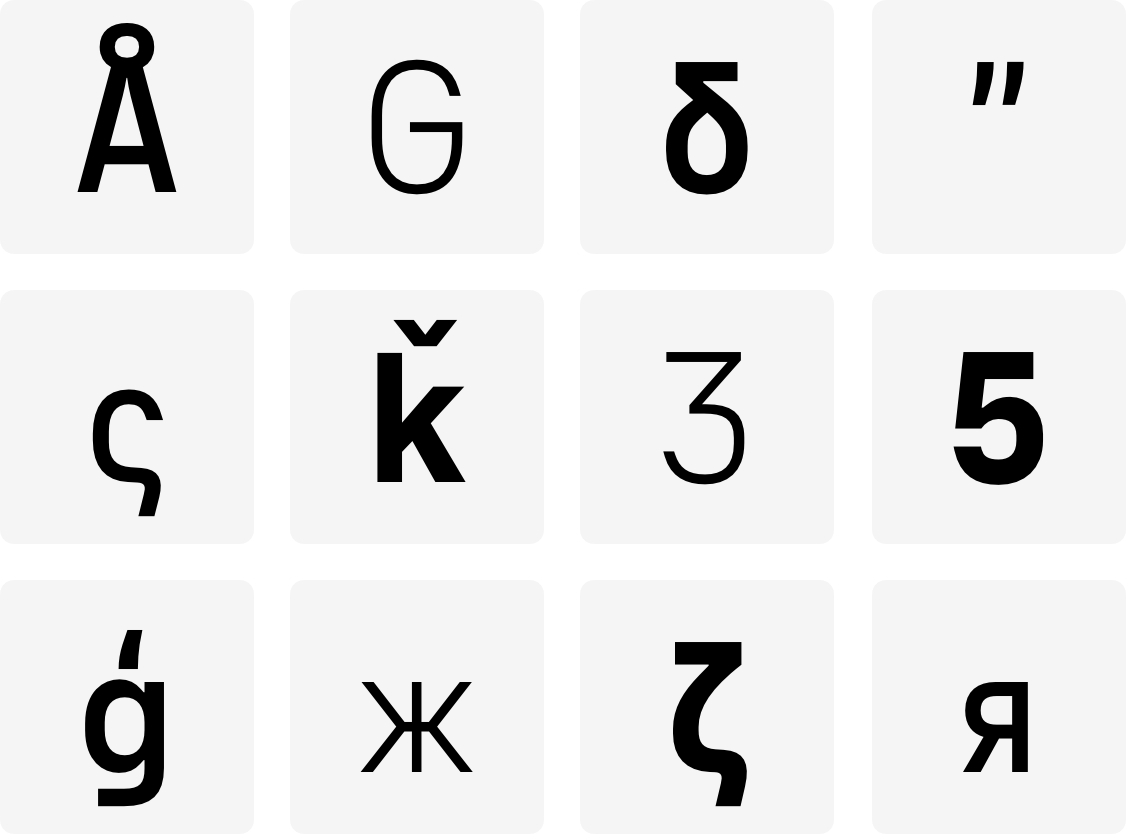 Suunto UI Next fonts characters
