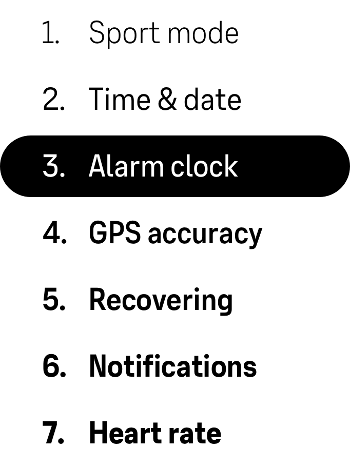 Suunto UI Next font weights